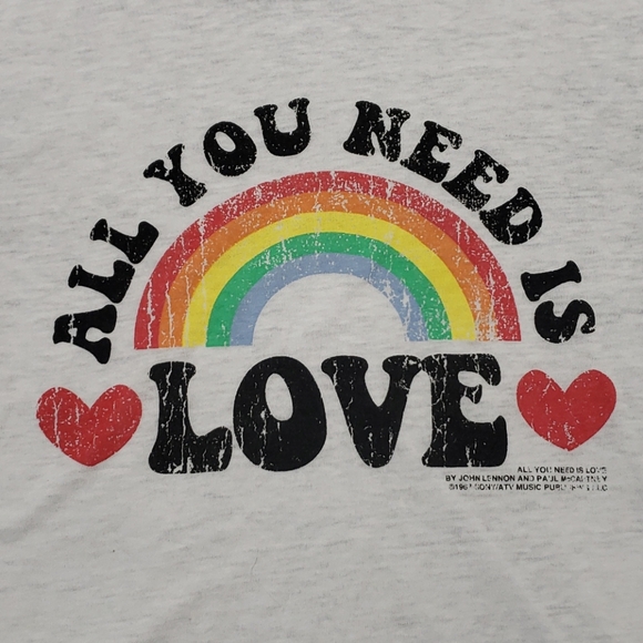 NWOT BEATLES "ALL YOU NEED IS LOVE" CONCERT SHIRT- size M - Picture 2 of 8